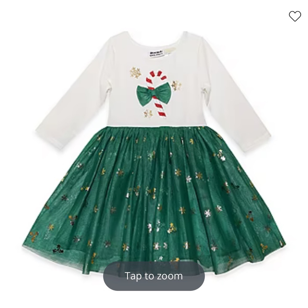 Blueberi‎ Boulevard Toddler Girls Embellished Long Sleeve Tutu Dress
